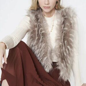 Faux Fur/Feather Vest